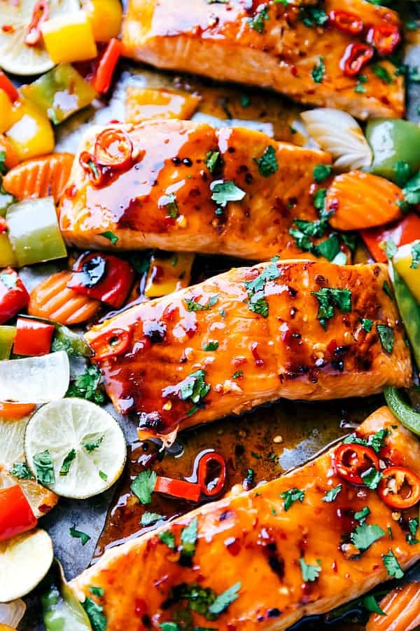 Sheet Pan Asian Glazed Salmon Recipe