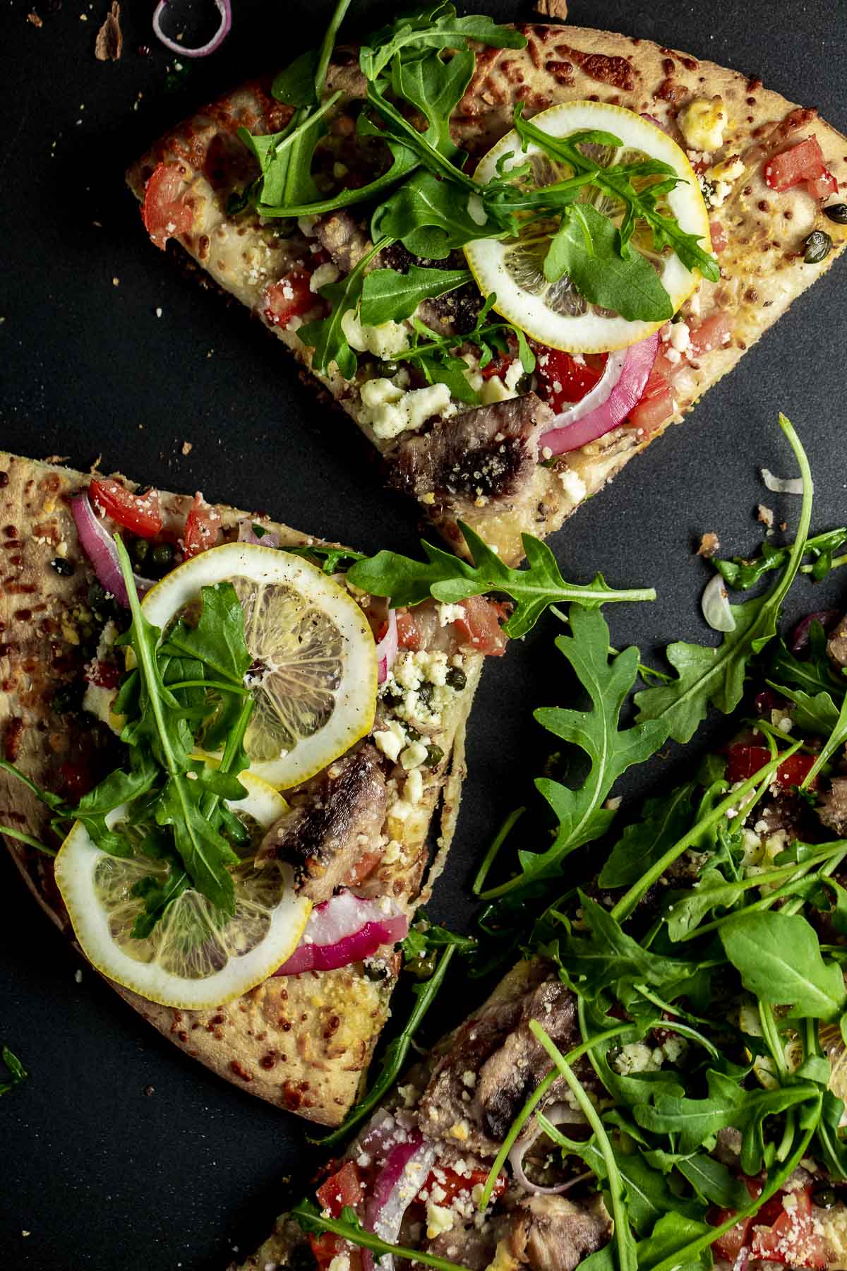 Sardine and Arugula Pizza