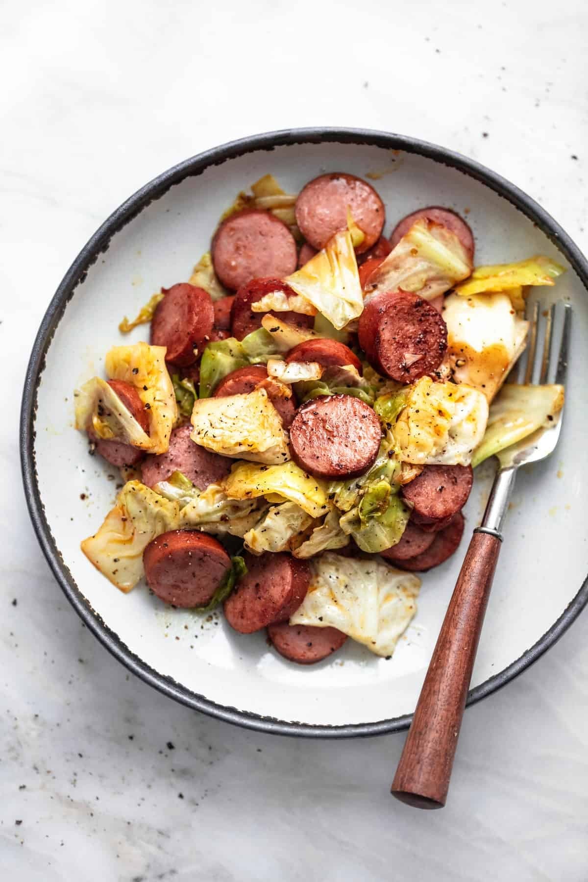 Cabbage and Sausage Skillet Recipe