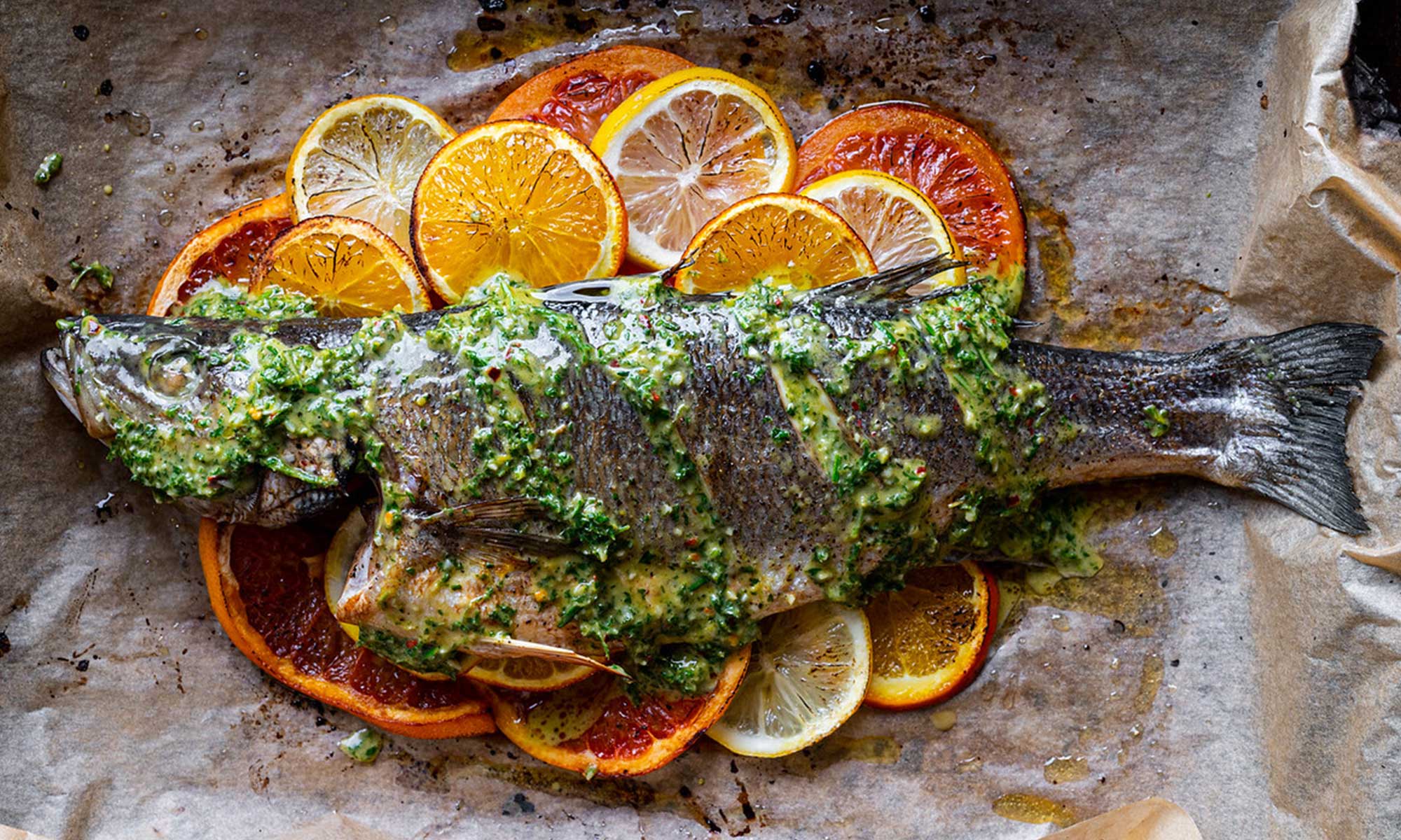 Citrus-Herb Sea Bass Recipe