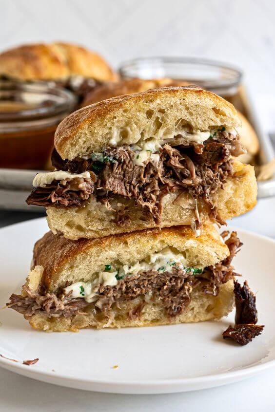 Set-It-and-Forget-It French Dip Sandwiches Recipe