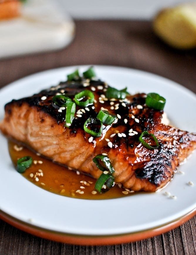 Salmon with Sesame-Ginger Sauce