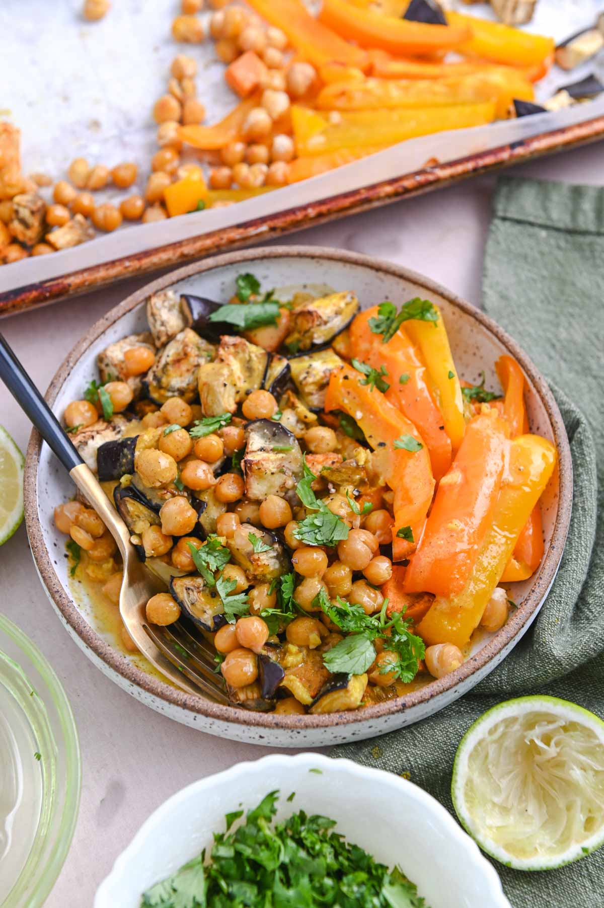 One-Pan Roasted Chickpea and Vegetable Curry Recipe