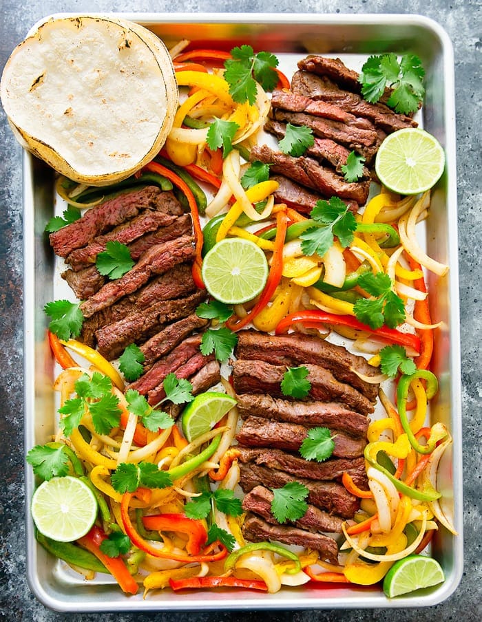 Sheet Pan Steak Fajitas Recipe