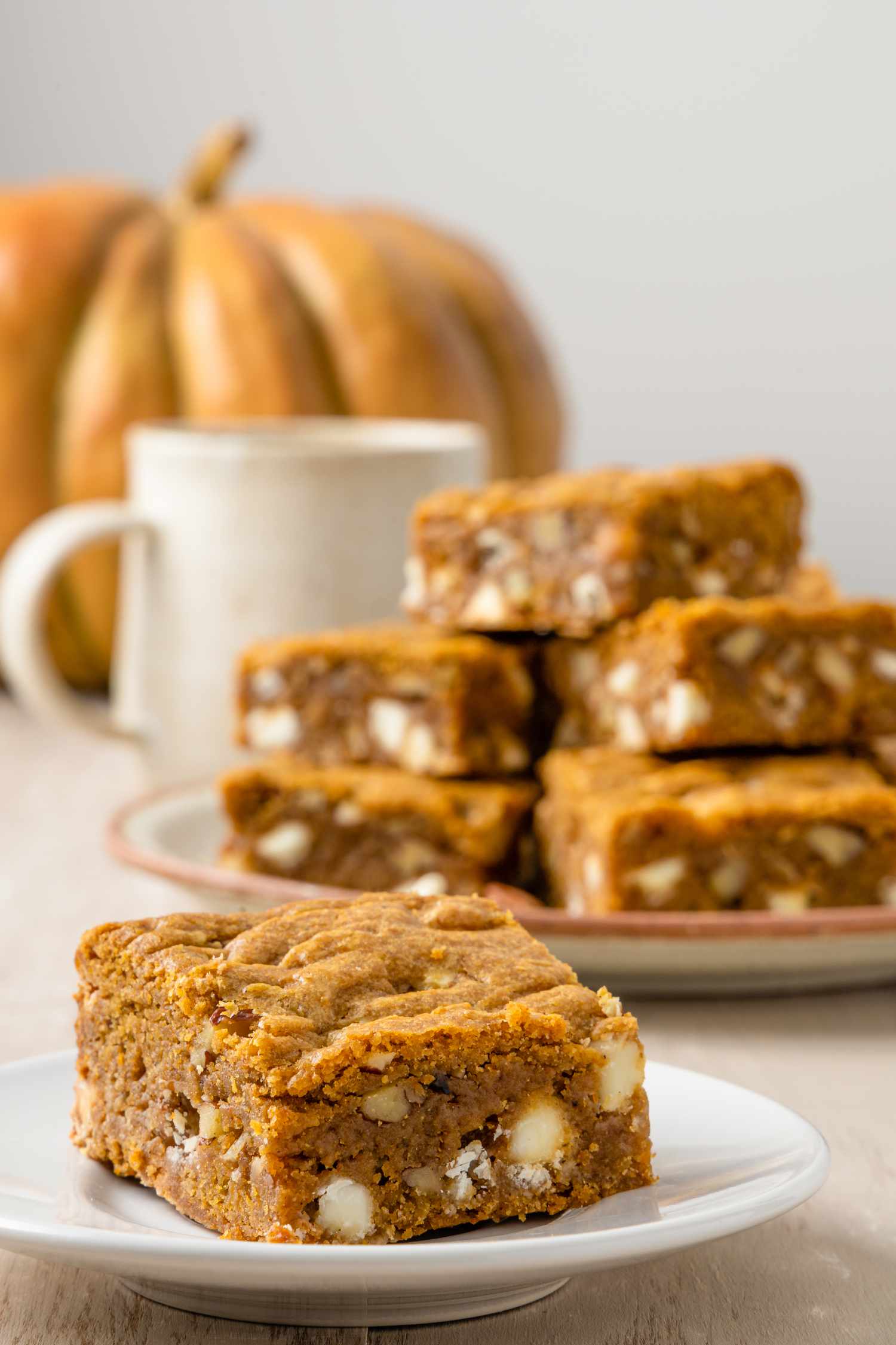 Pumpkin Spice Blondies