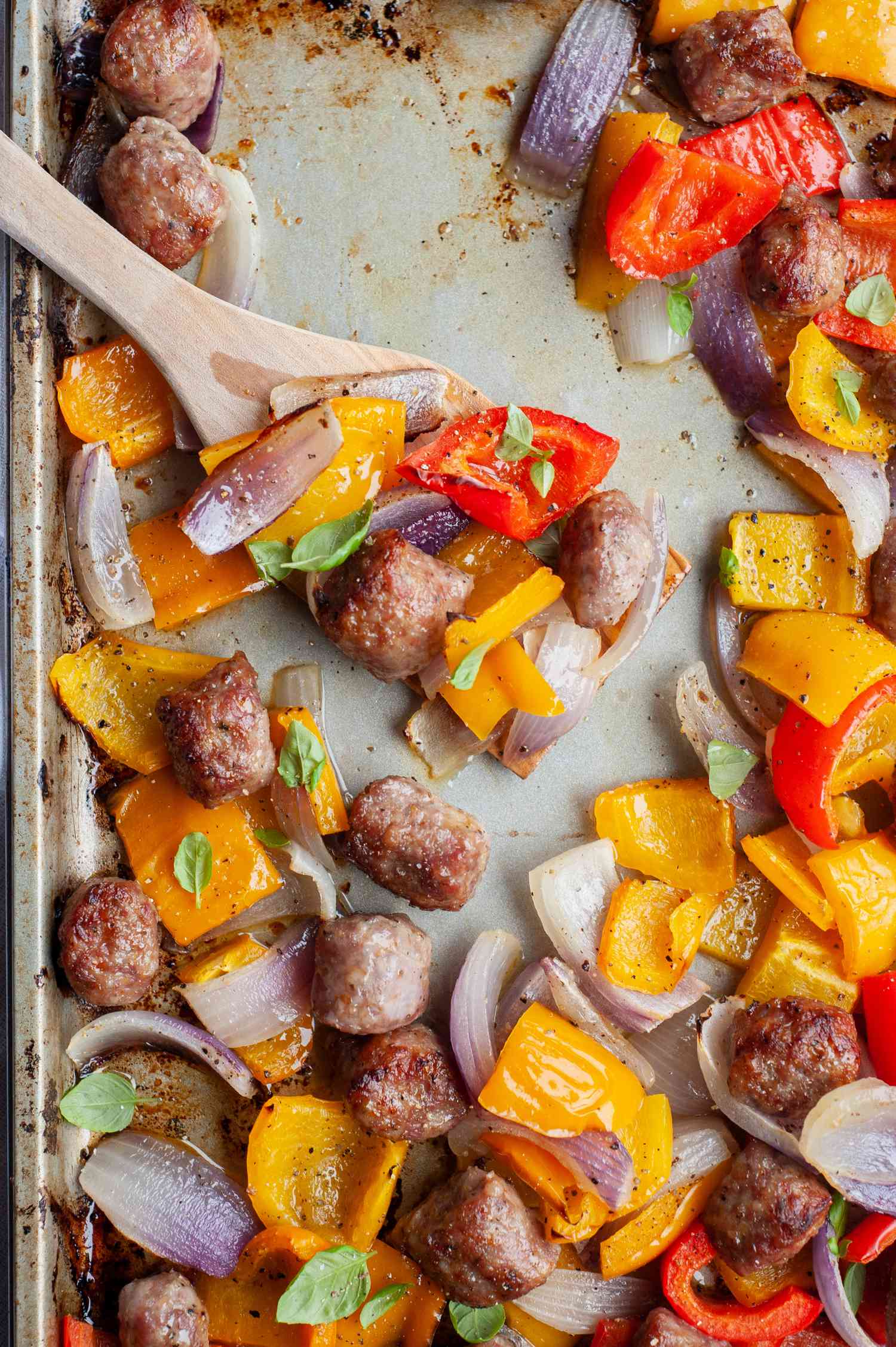Sheet Pan Sausage and Peppers Recipe