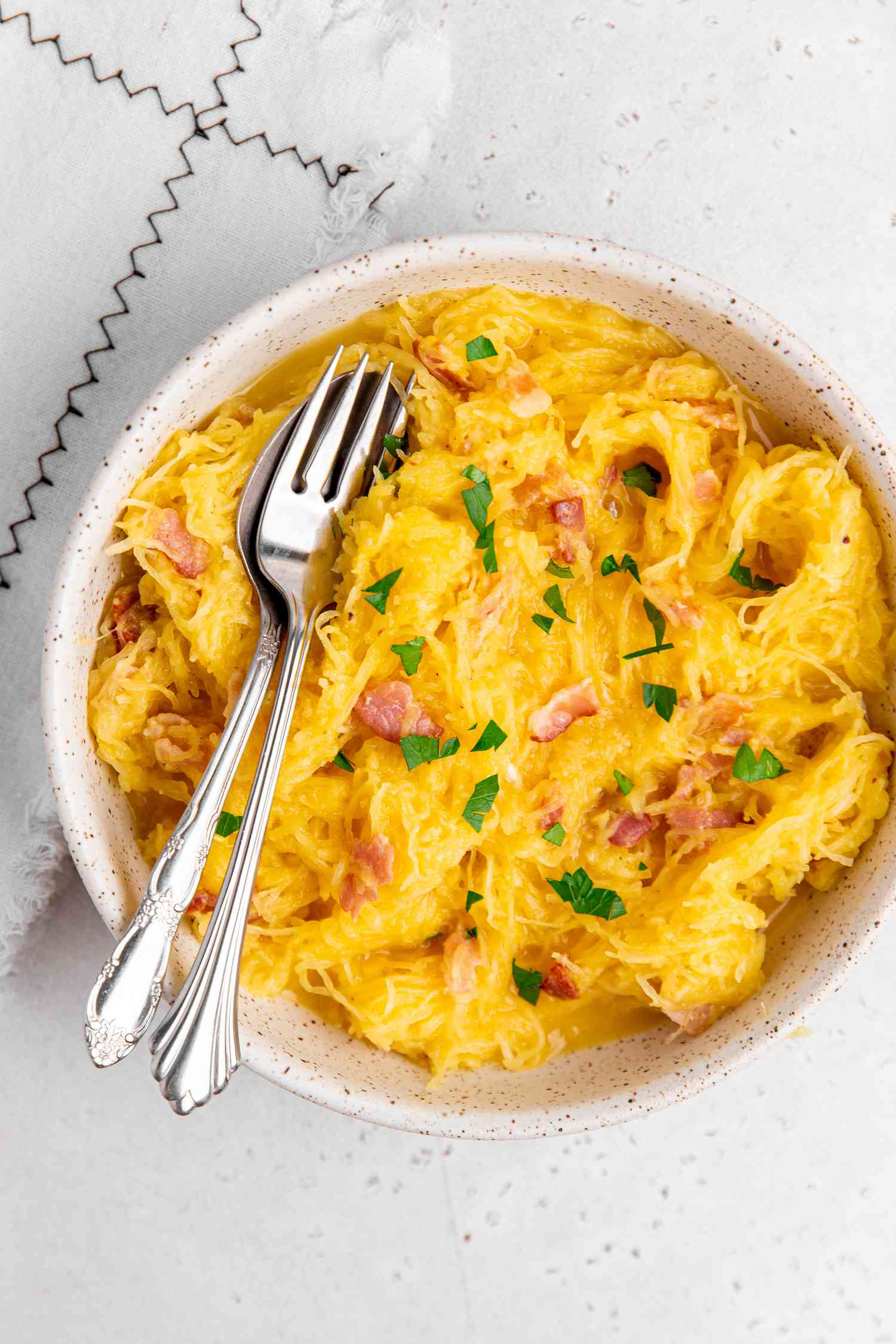 Spaghetti Squash Carbonara Recipe