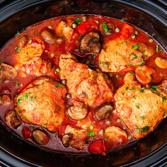 Slow Cooker Chicken Cacciatore Recipe