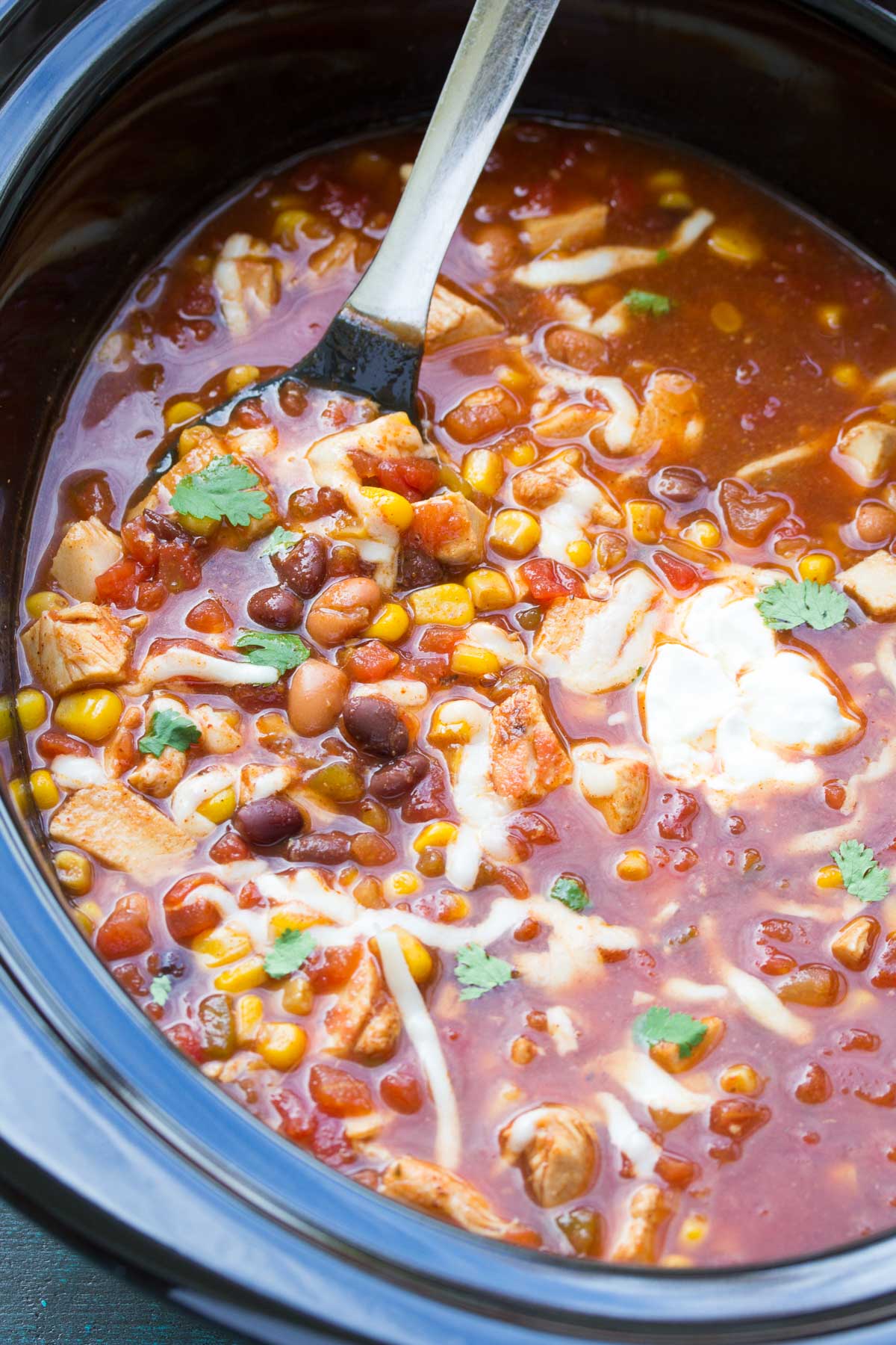 Taco Soup Dump and Go CrockPot Recipe