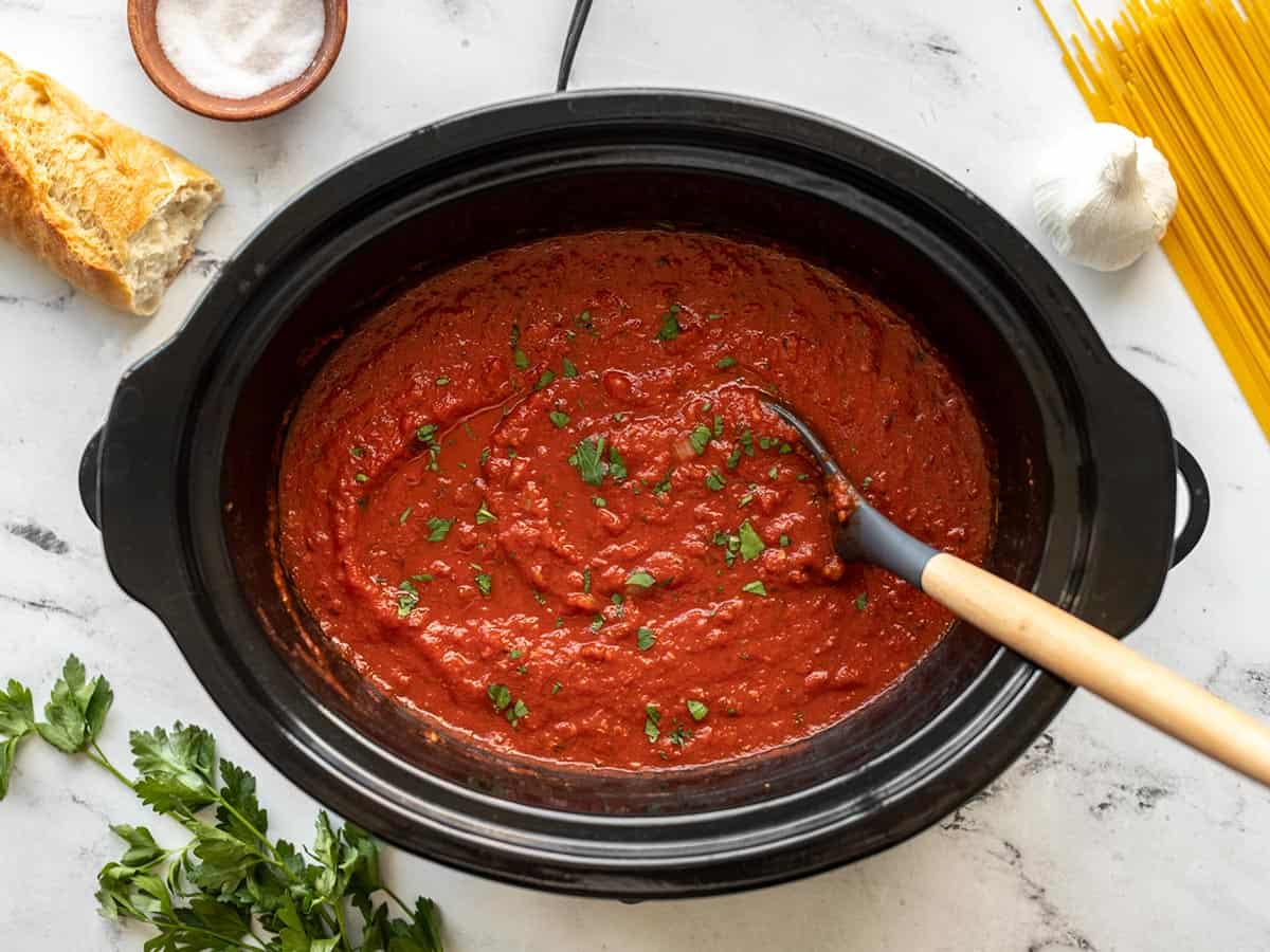 Slow Cooker Spaghetti Sauce Recipe