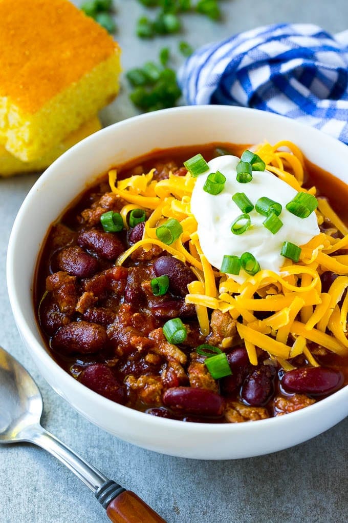 Slow Cooker Turkey Chili Recipe