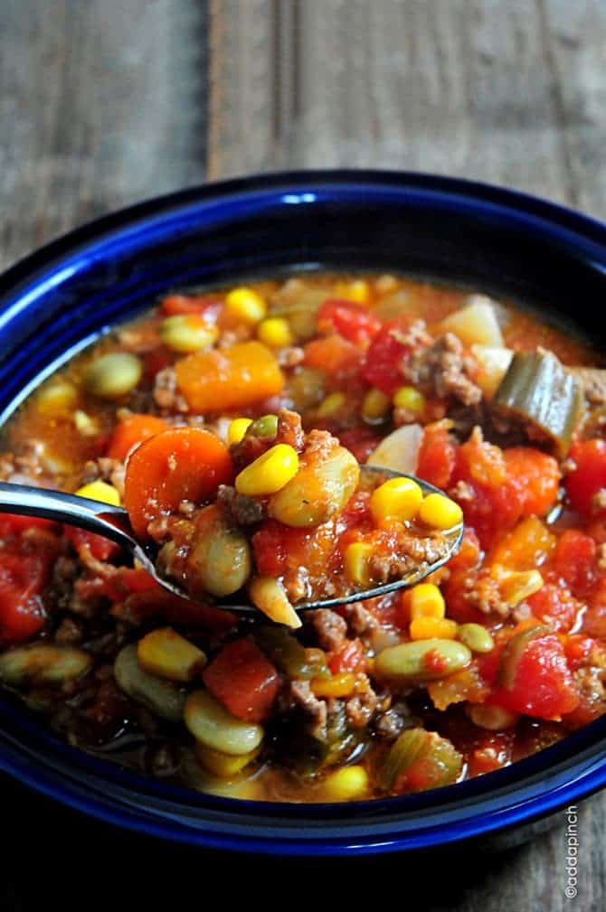 Slow Cooker Vegetable Soup Recipe