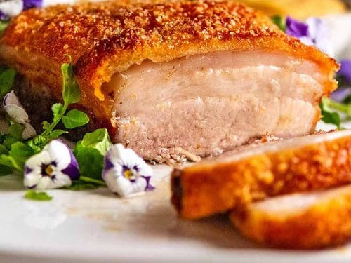 Slow-Roasted Pork Belly with Crackling