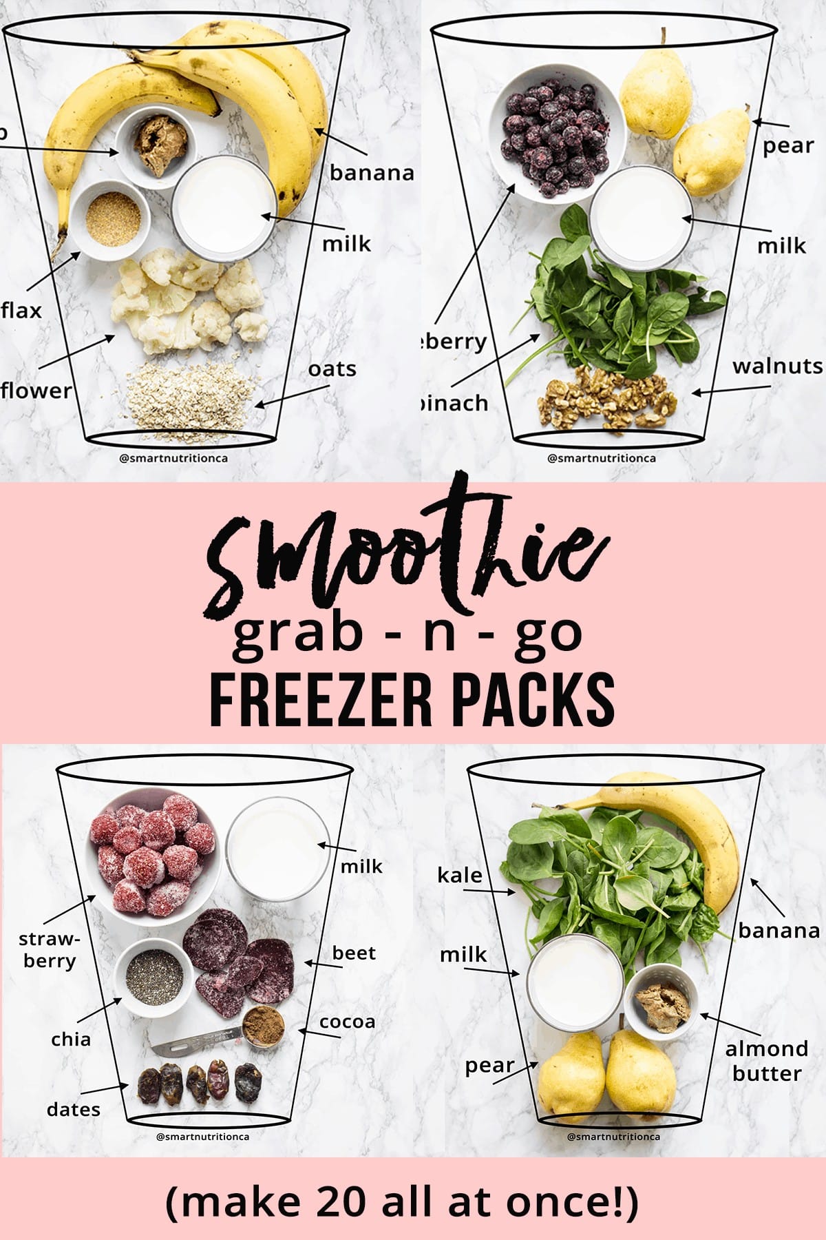 Make-Ahead Freezer Smoothies Recipe