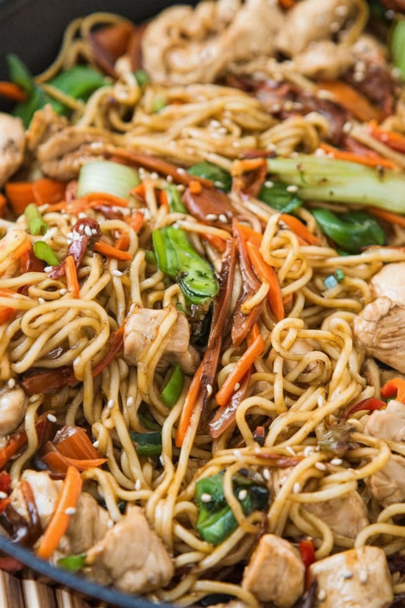 15-Minute Chicken Stir Fry Noodles