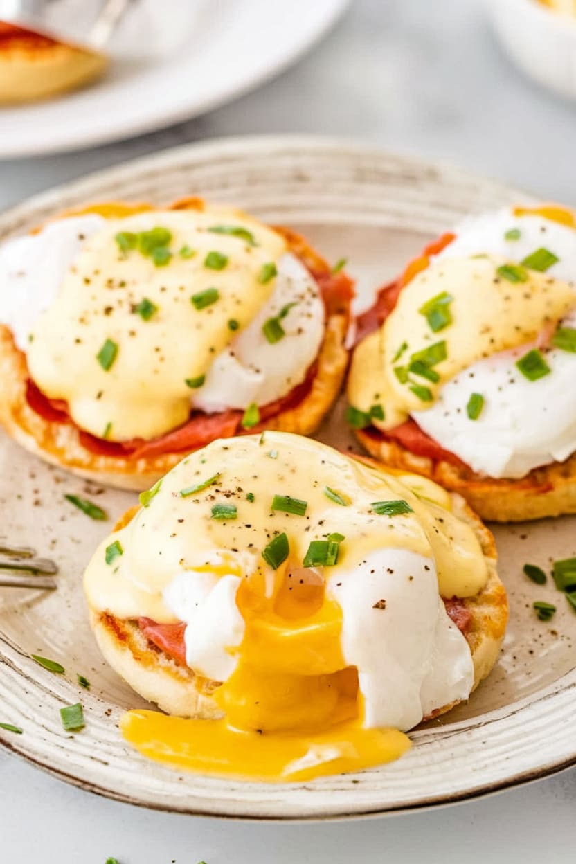 Eggs Benedict with Homemade Hollandaise Sauce