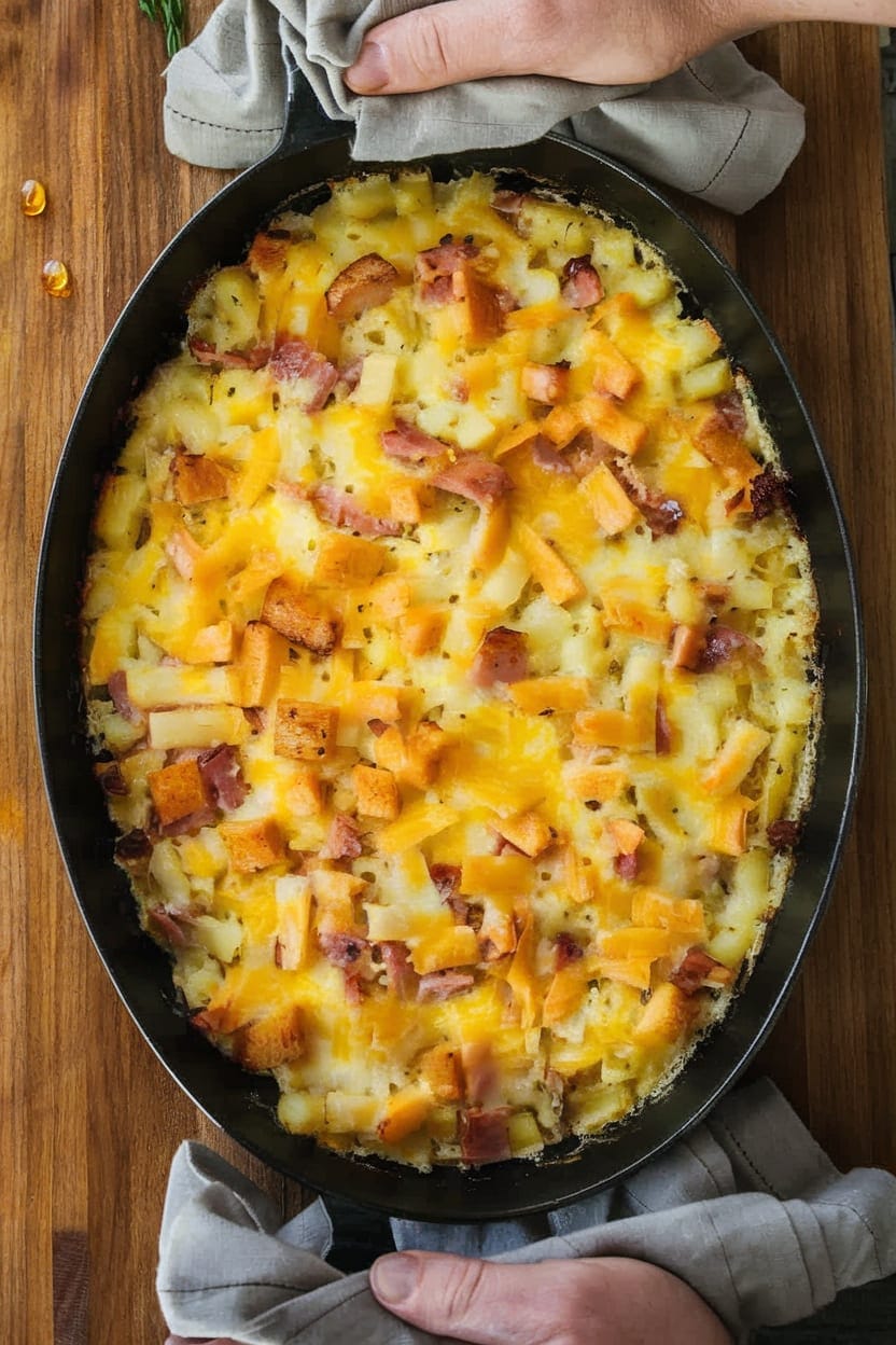 Cheesy Ham & Potato Casserole