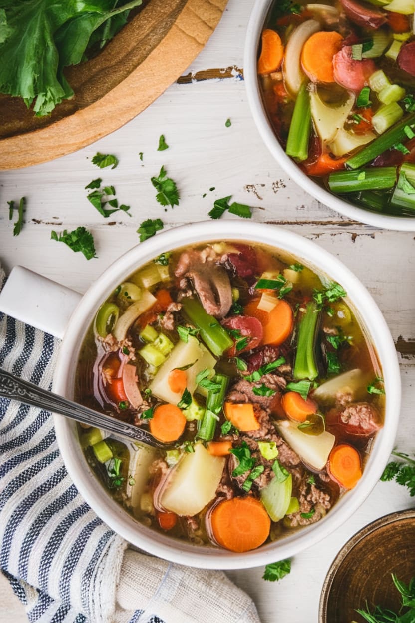 Old-Fashioned Hamburger Soup
