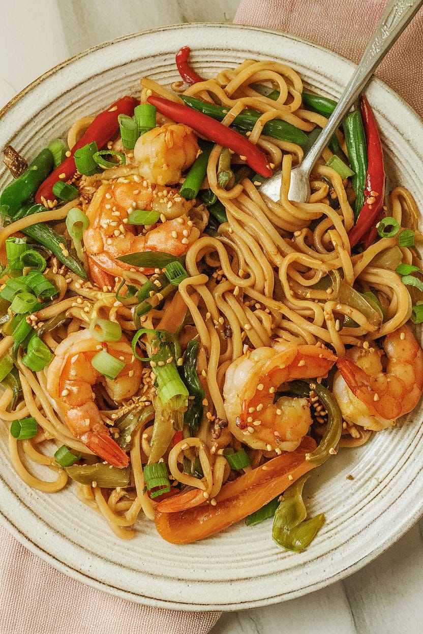 Easy Shrimp Lo Mein