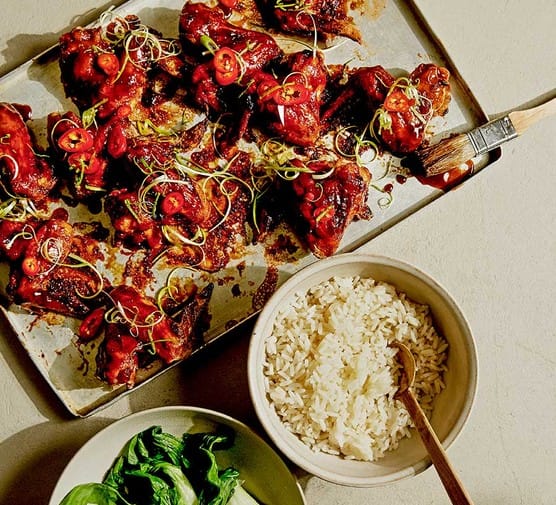 Teriyaki & Lime-Glazed Chicken Wings Recipe