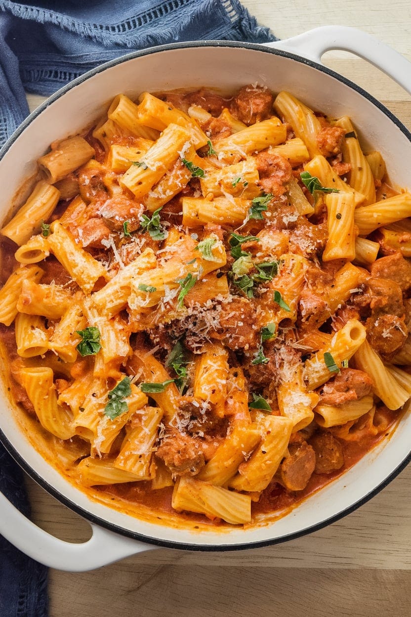Spicy Sausage Rigatoni
