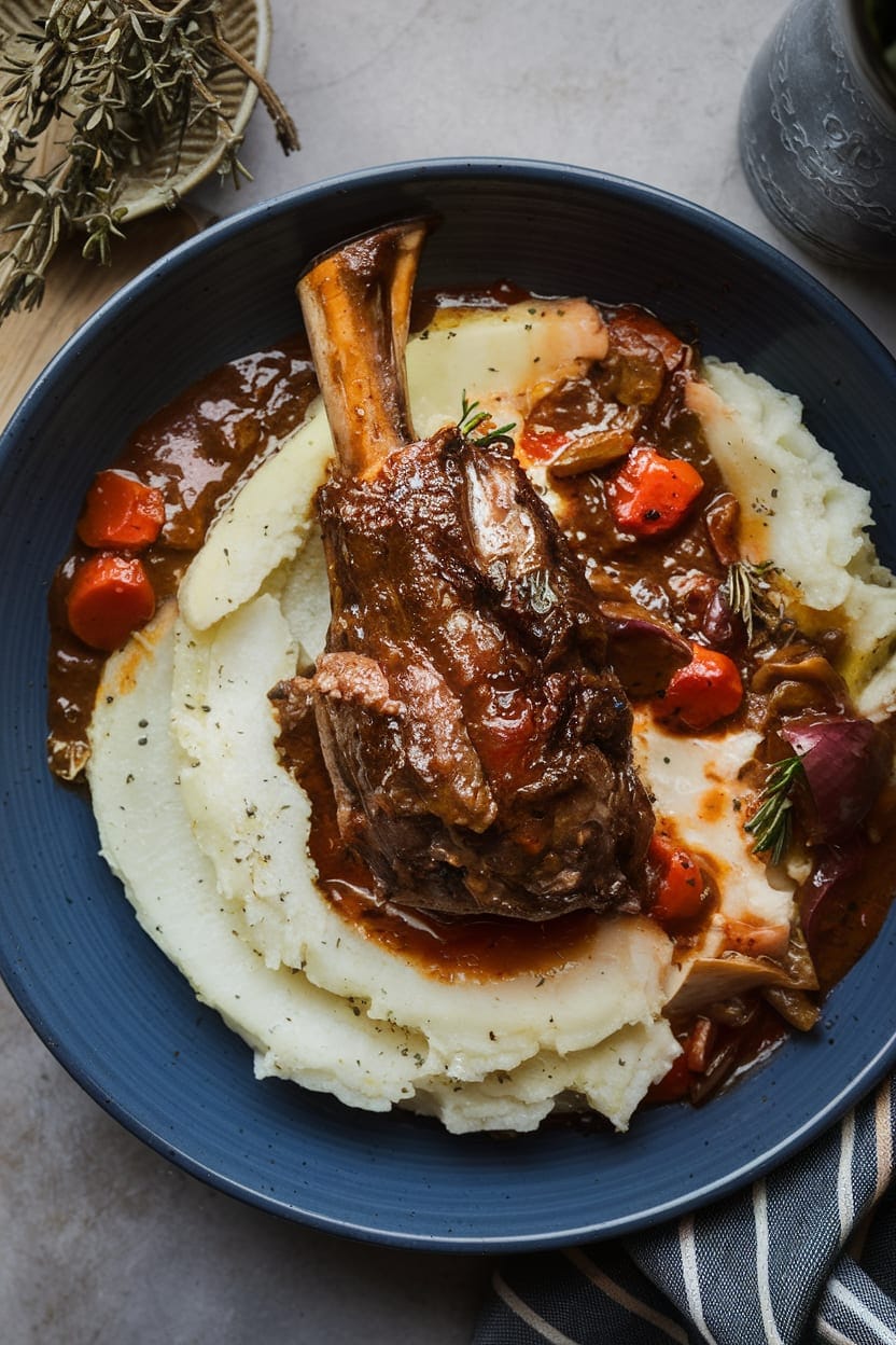 Easy Braised Lamb Shanks Recipe