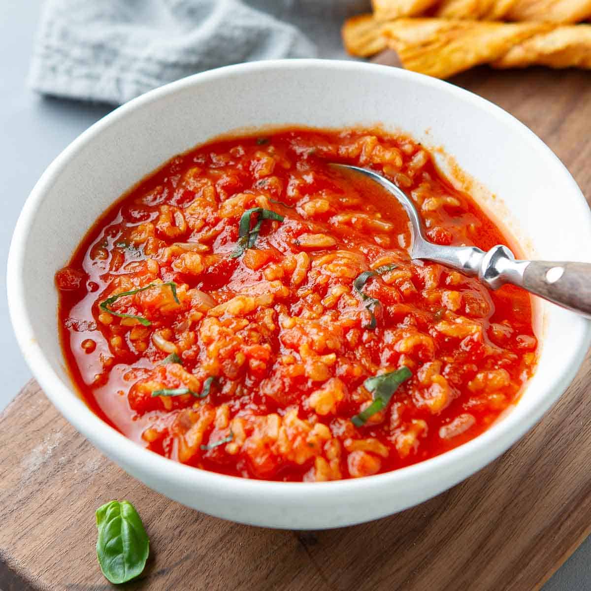 Tomato Rice Soup Recipe
