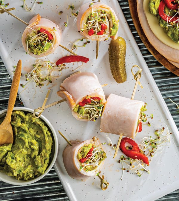 Turkey & Avocado Pinwheels Recipe