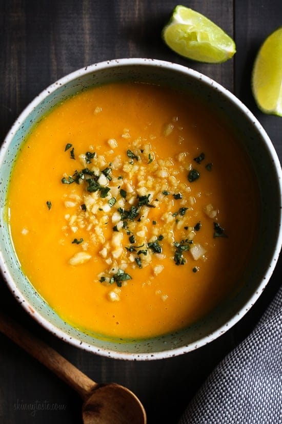 Roasted Sweet Potato and Turmeric Soup Recipe