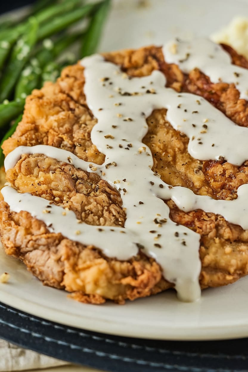 Chicken-Fried Steak With White Gravy