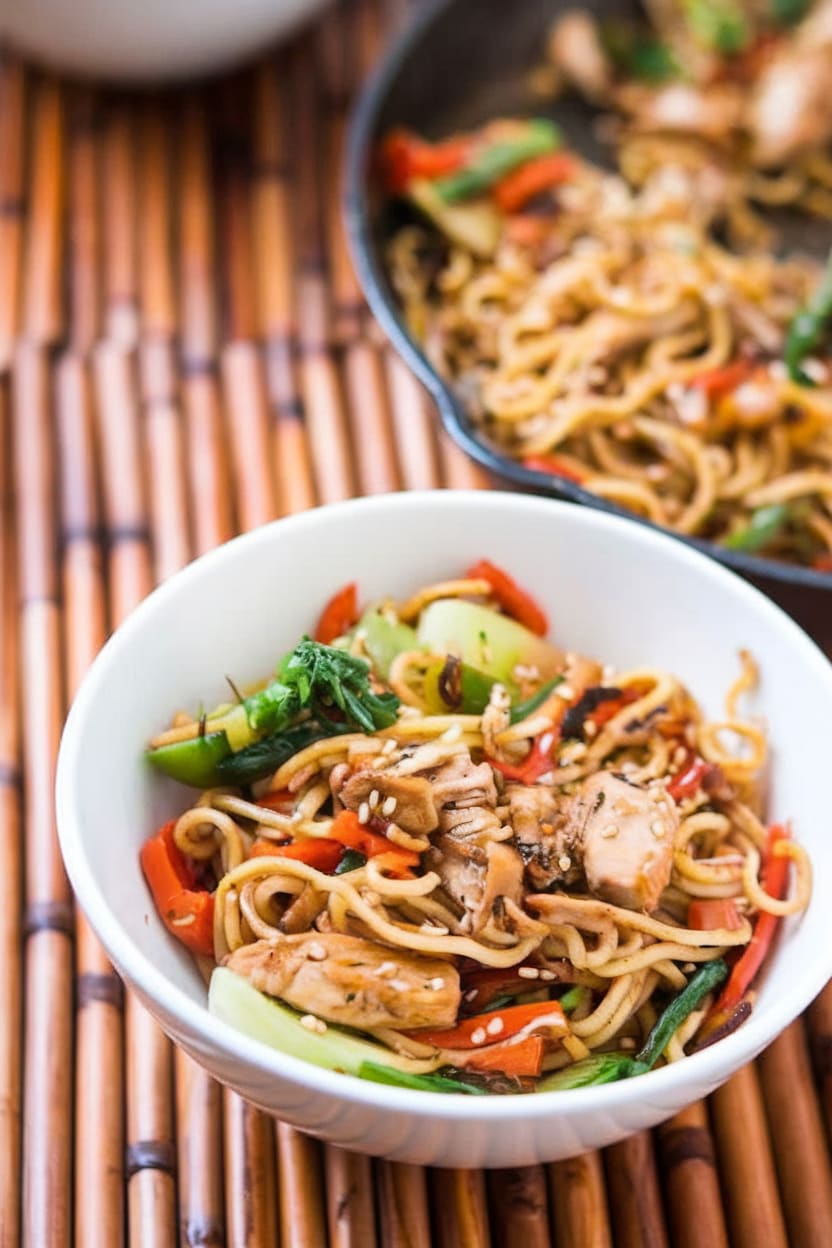 15-Minute Chicken Stir Fry Noodles