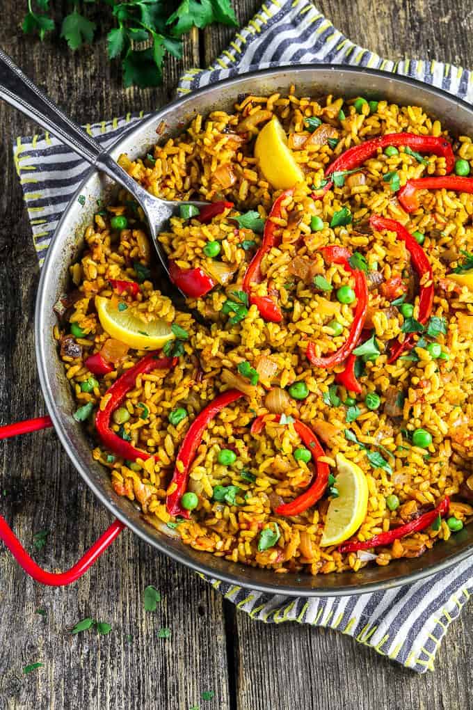 Vegan Vegetable Paella Recipe