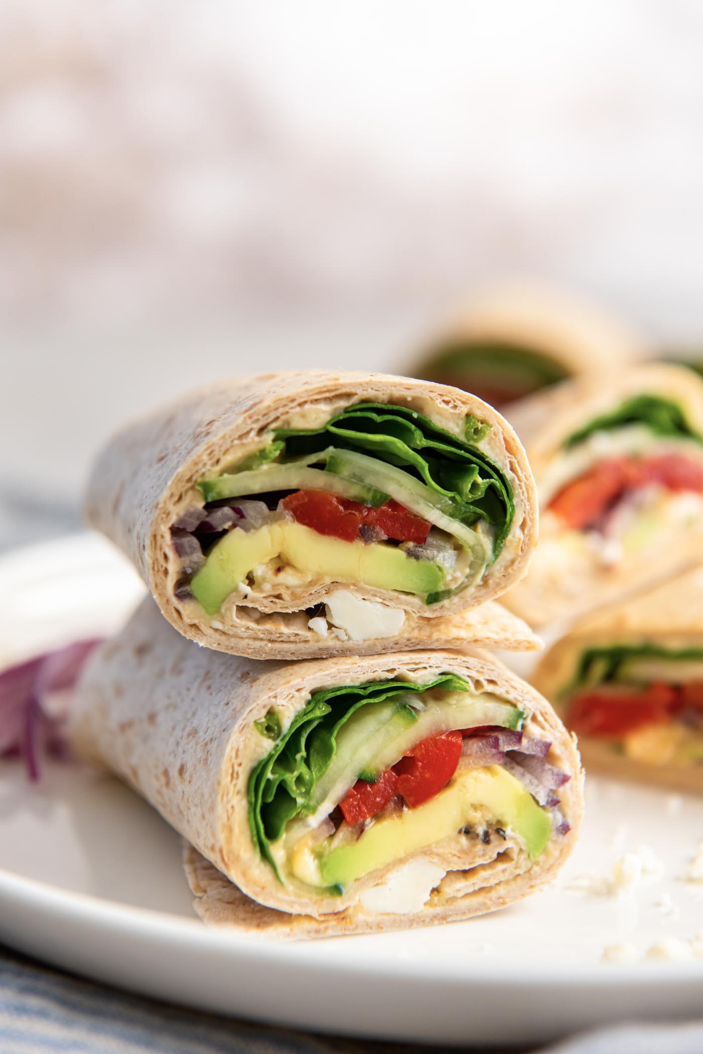 Quick Hummus and Veggie Wrap Recipe