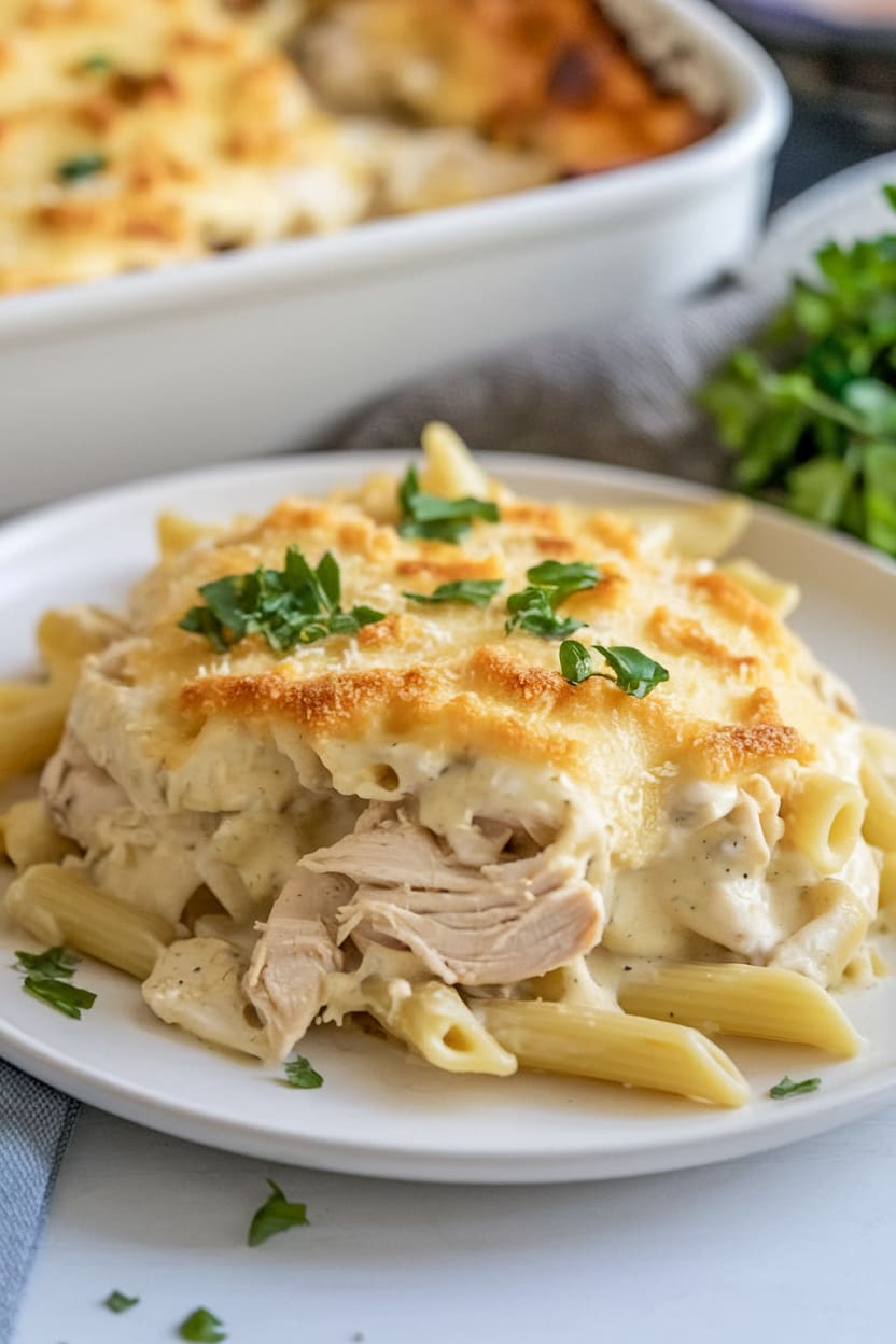 Chicken Alfredo Casserole