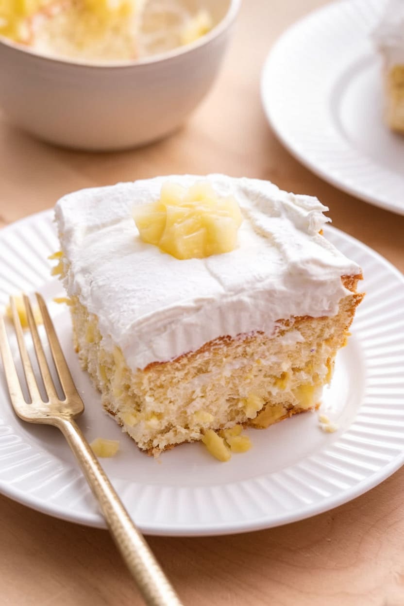 2-Ingredient Pineapple Angel Food Cake Recipe