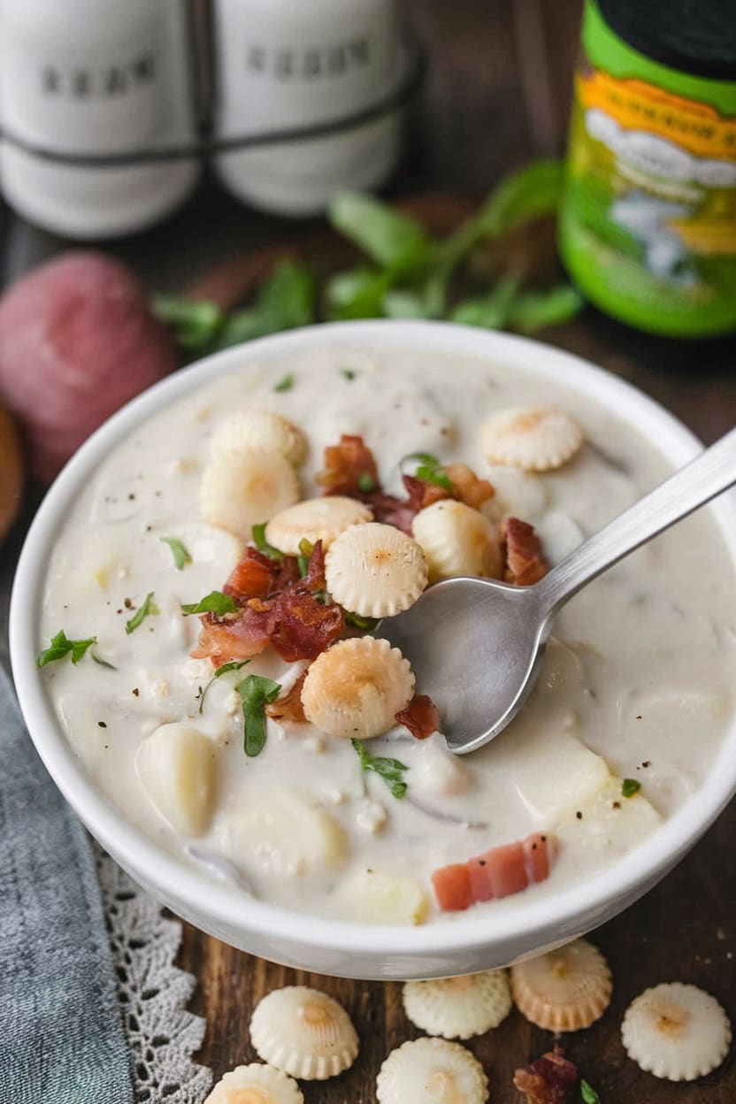Thick and Creamy New England Clam Chowder