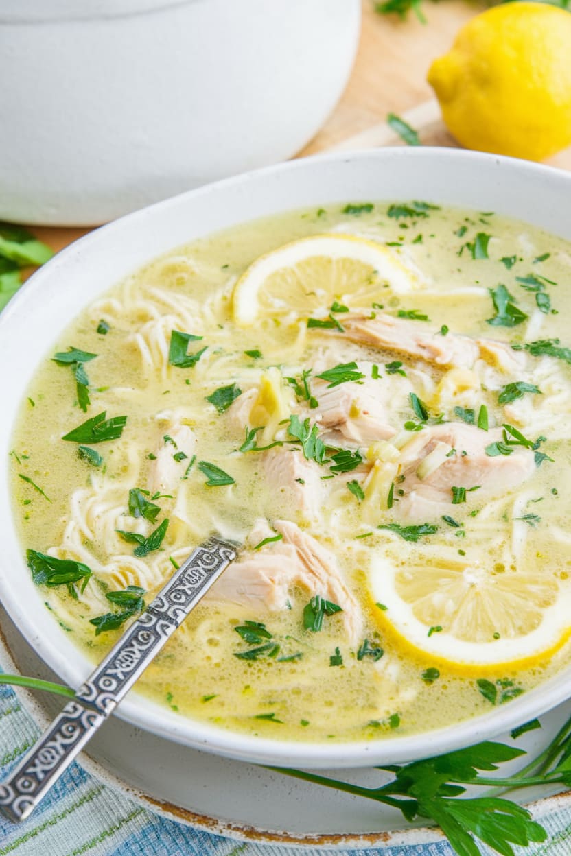 Greek Lemon Chicken Soup (Avgolemono)
