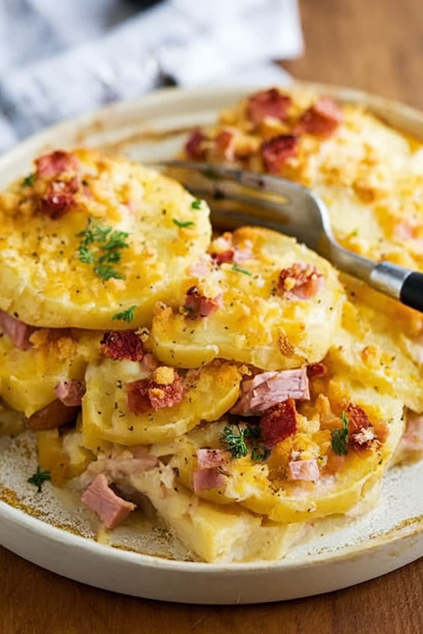 Scalloped Potatoes and Ham