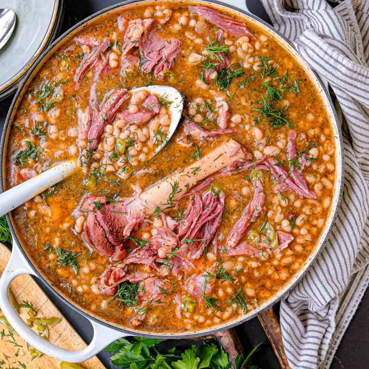 Bean and Ham Hock Soup Recipe