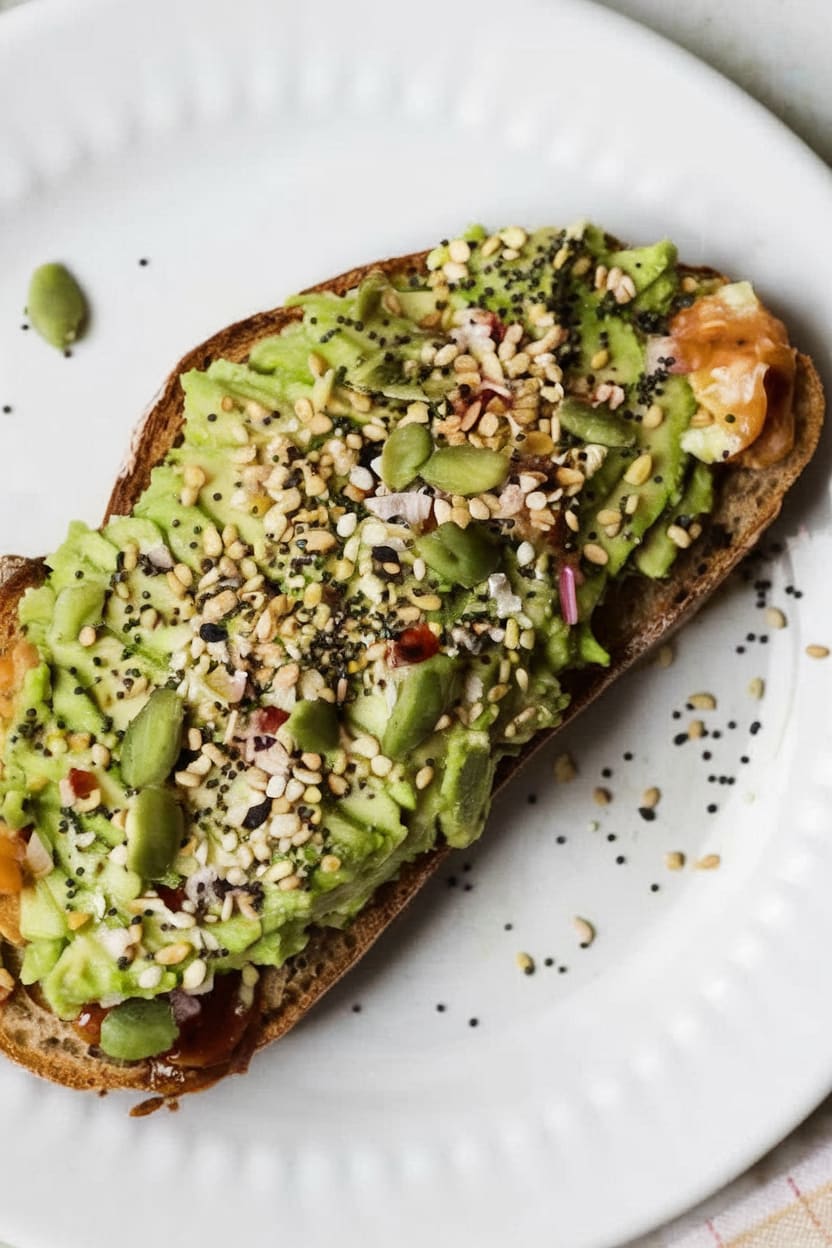 Avocado Toast with Everything Bagel Seasoning