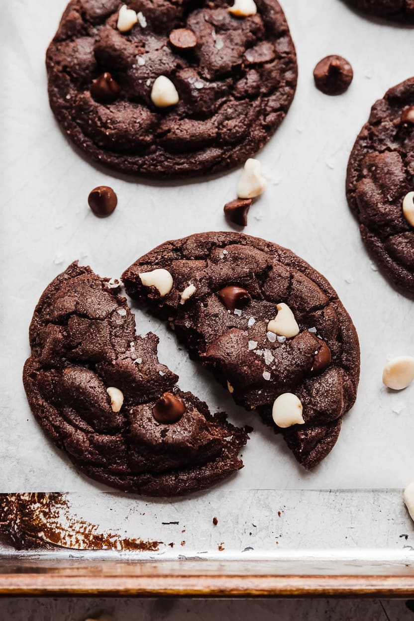 Crumbl Triple Chocolate Chip Cookies