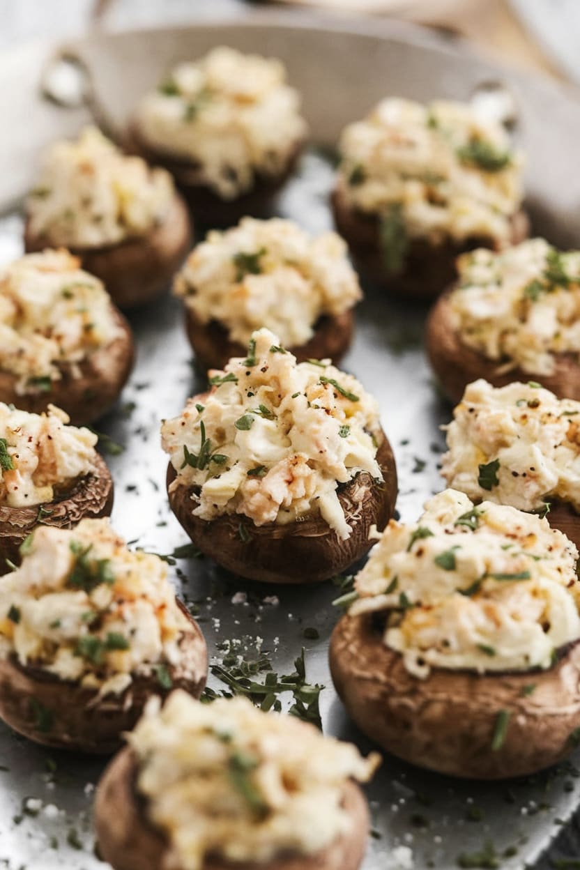 Crab Stuffed Mushrooms