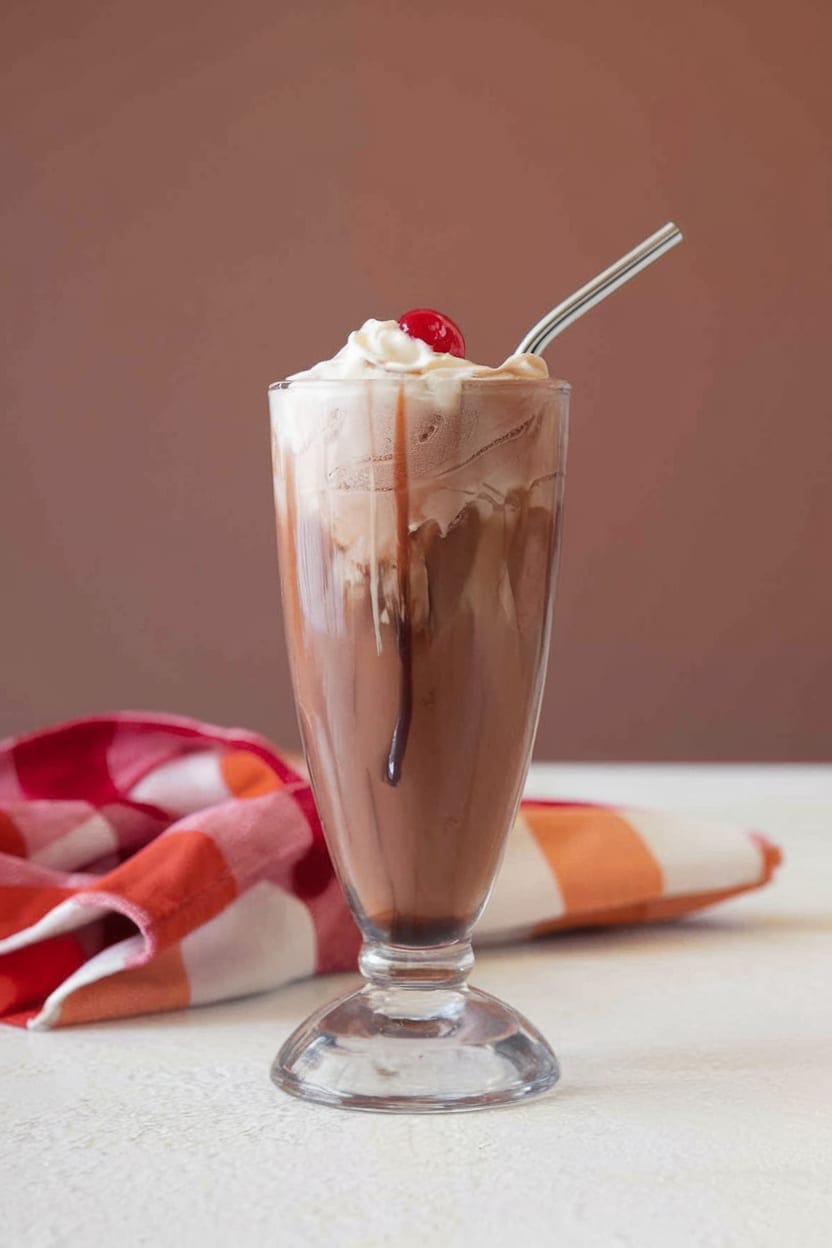 Old-Fashioned Chocolate Ice Cream Soda