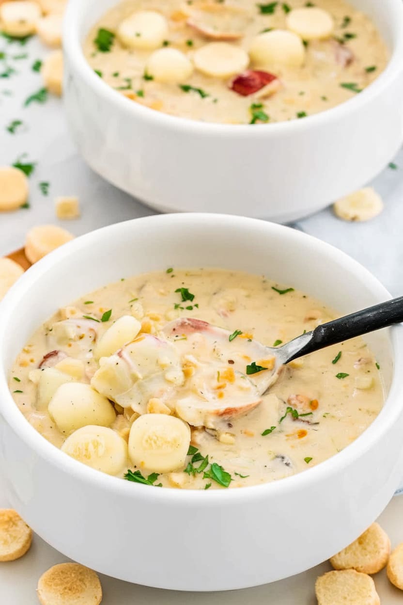 Thick and Creamy New England Clam Chowder