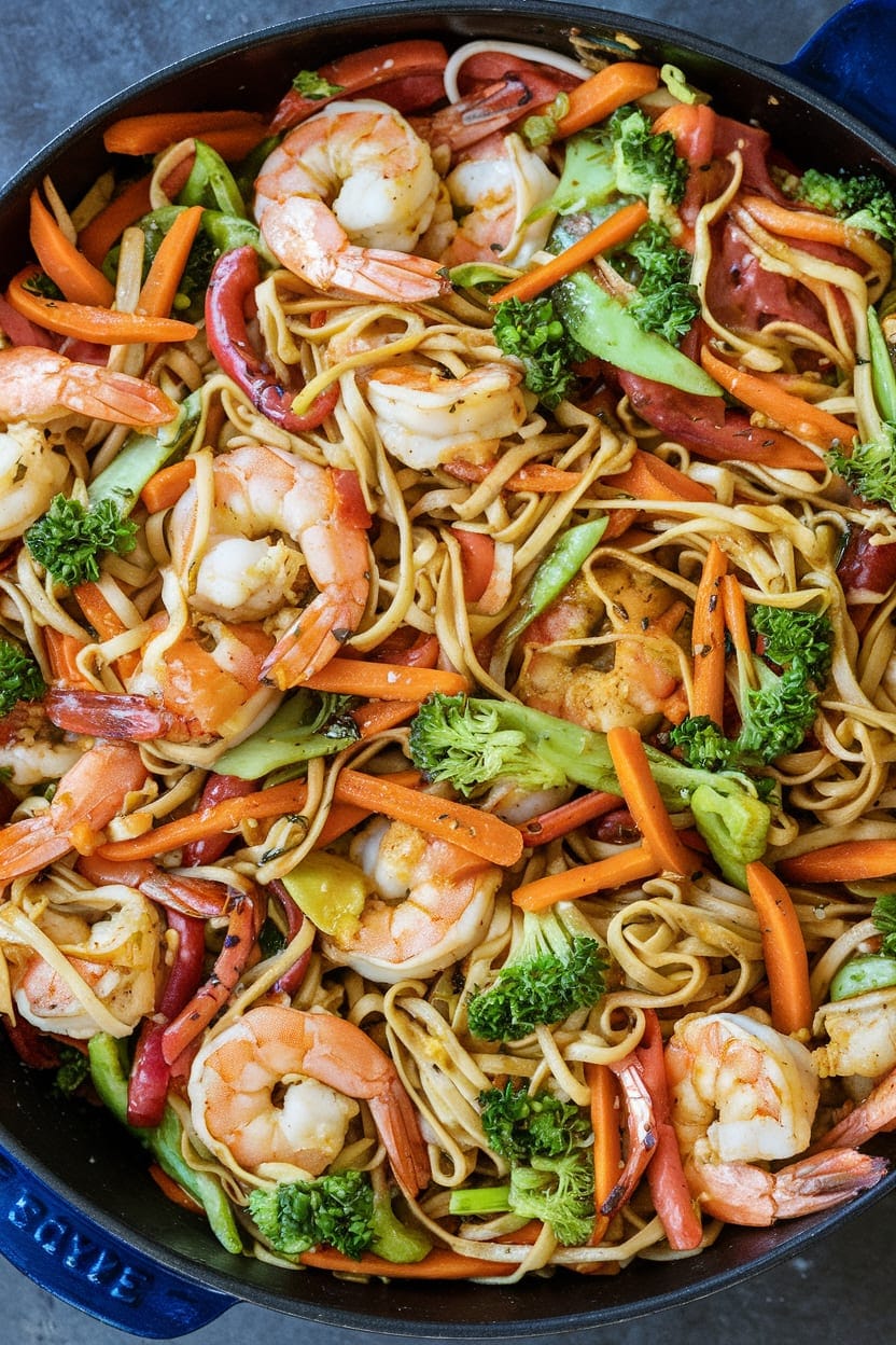 Easy Shrimp Lo Mein