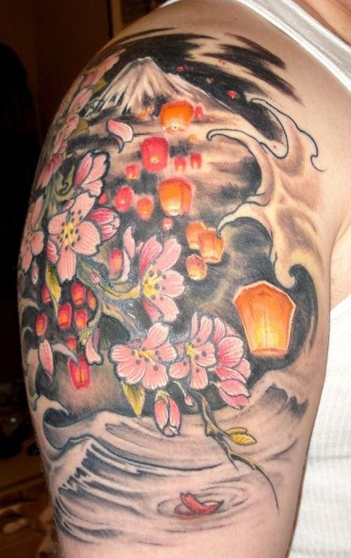 chinese lanterns tattoo