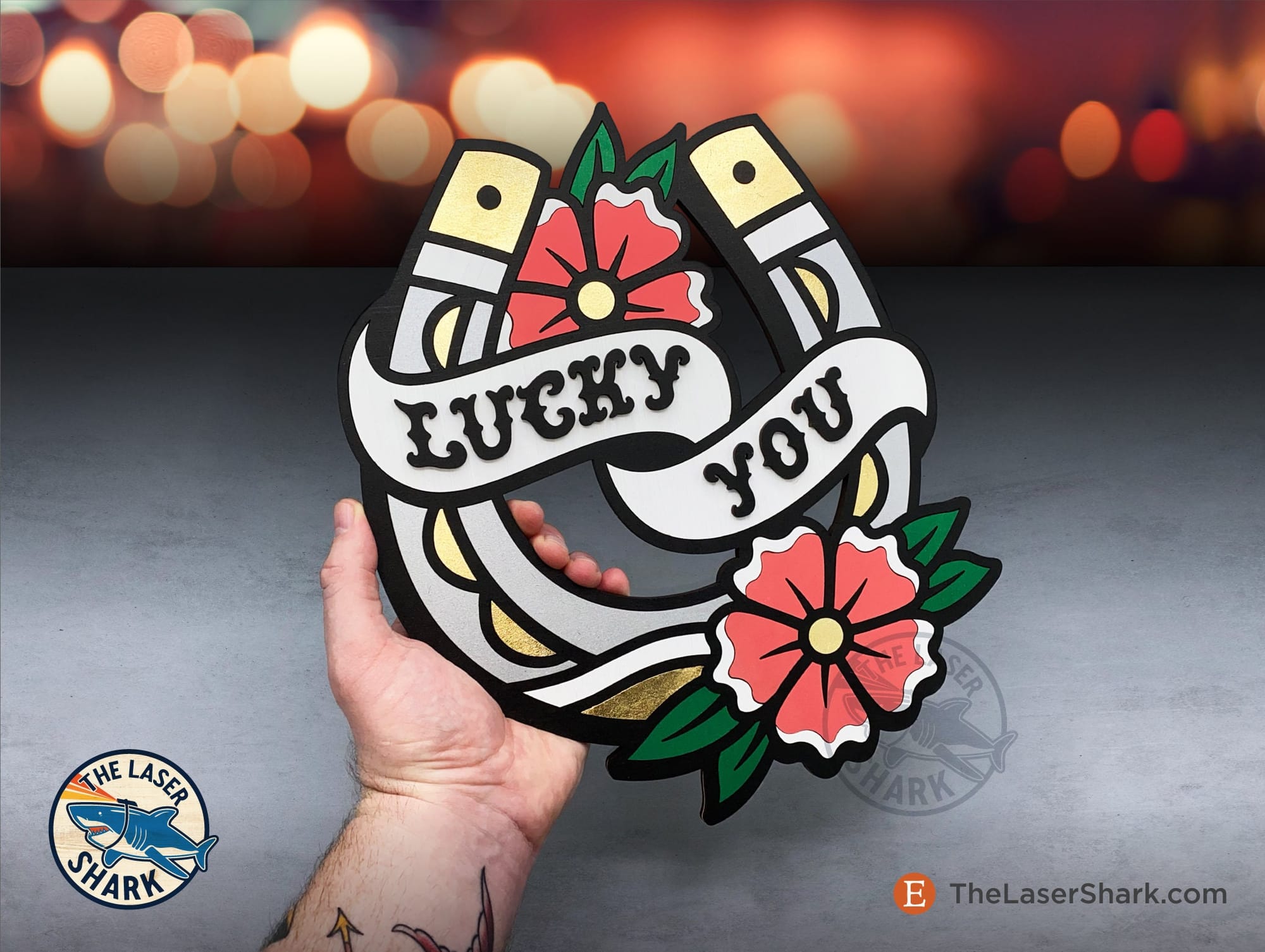 lucky horseshoe tattoo