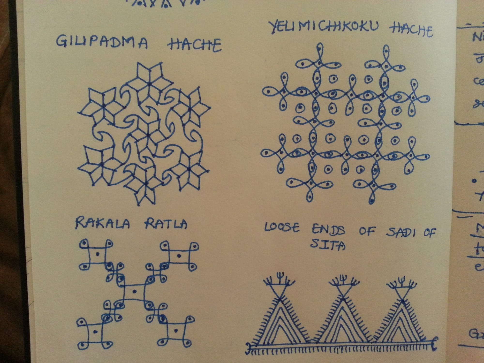 an Indian tattoo with Rangoli-inspired patterns