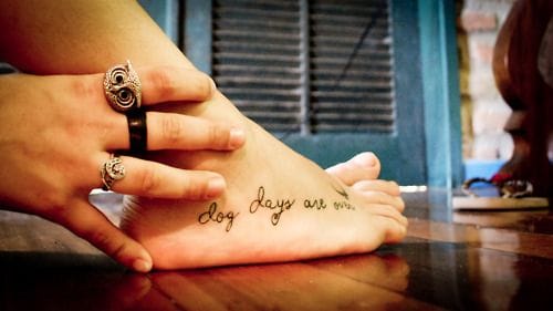dog days are over tattoo