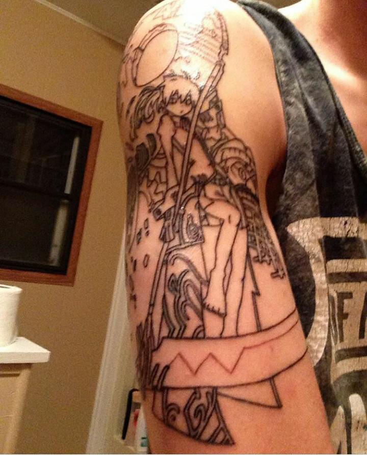 minimalist maka albarn tattoo